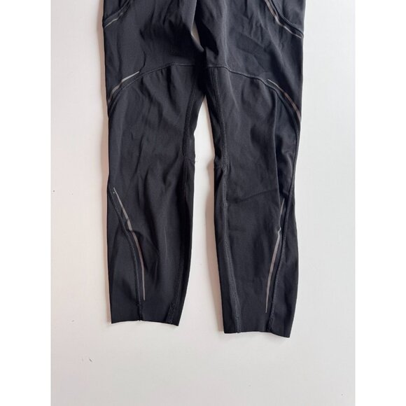 LULULEMON Base Pace 25" Black Nulux High Rise Reflective Leggings, Size 6 - Picture 9 of 16